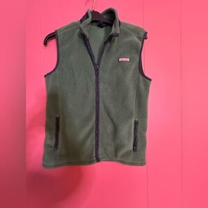 Vineyard Vines Forest Green Fleece Vest large